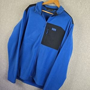 Helly Hansen Mens Daybreaker Block Microfleece Jacket Royal Blue Sz 2XL